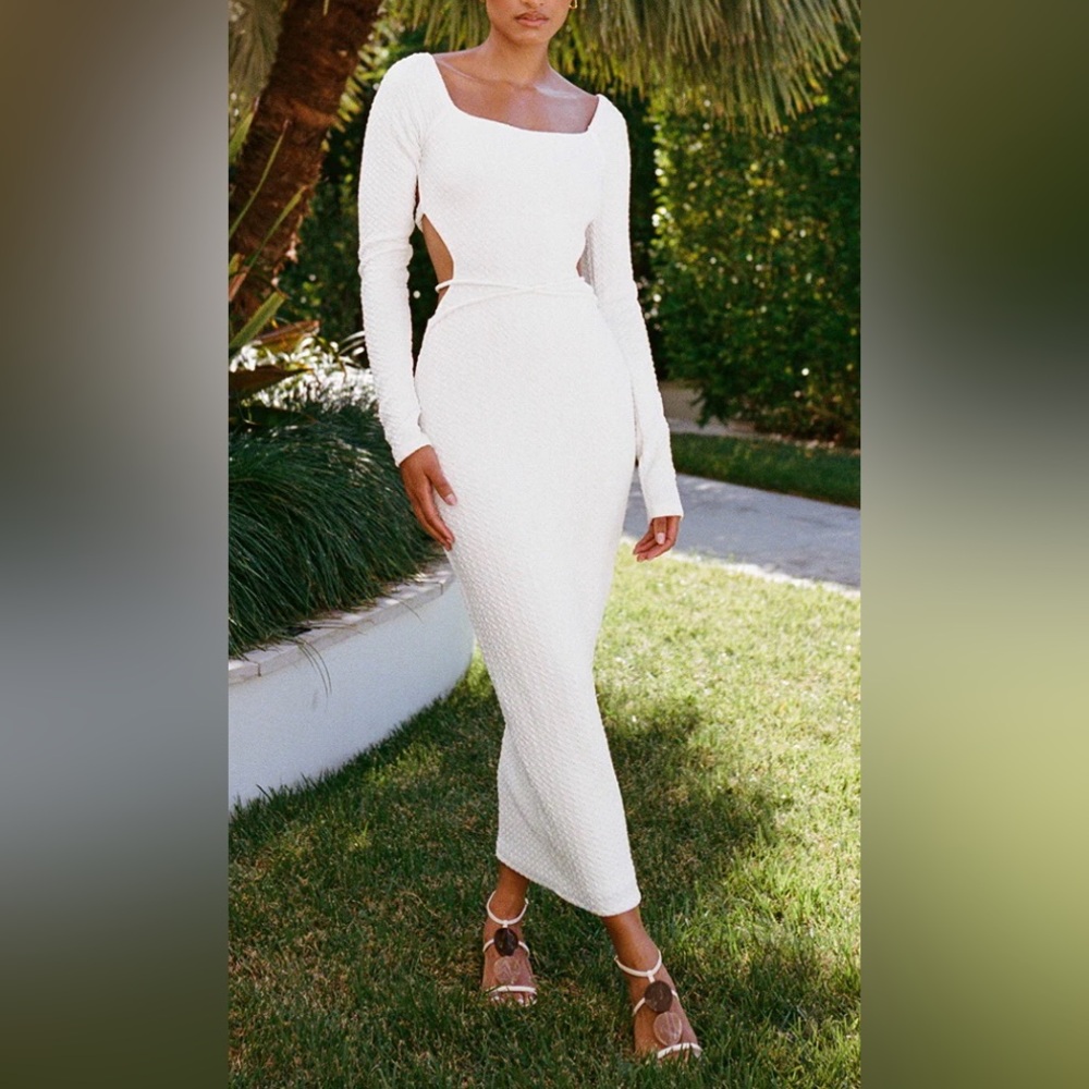 NWT Sabo White Backless Lexia Dress, Size XS